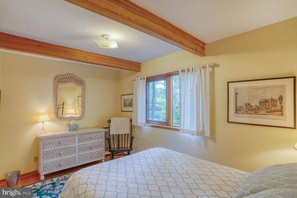 Bedroom, Interior, Wooden Beams