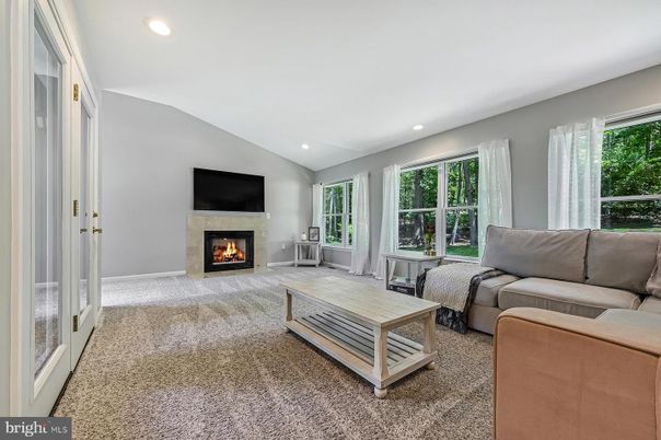 Fireplace, Interior, Living room, Recessed Lighting