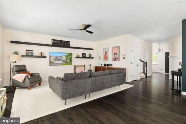 Interior, Living room, Pendant Lights, Wood Texture Flooring