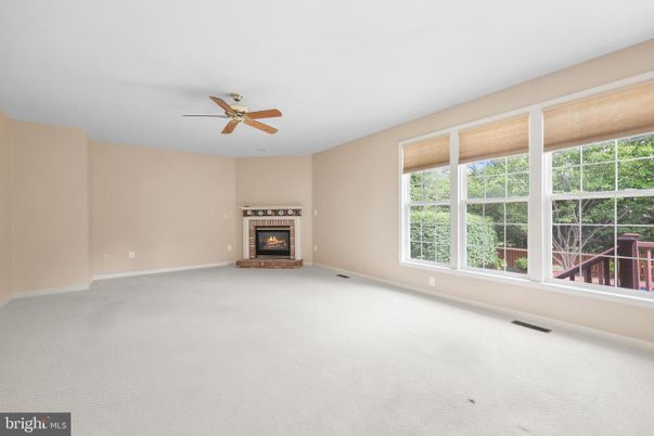 Empty room, Fireplace, Interior