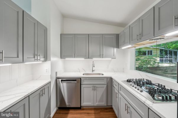 Interior, Kitchen, Wood Texture Flooring