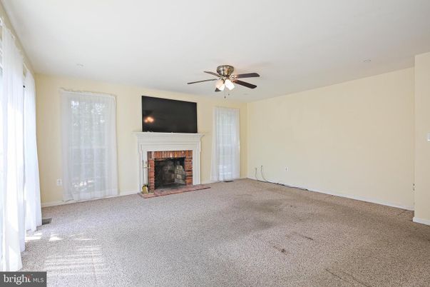 Empty room, Fireplace, Interior