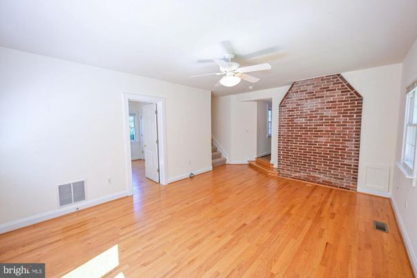 Empty room, Interior, Stone Walls, Wood Texture Flooring