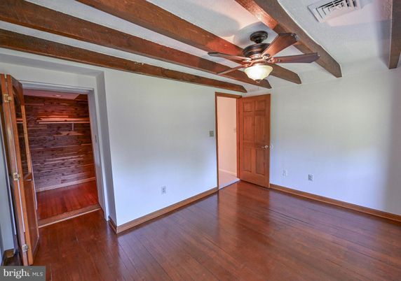 Empty room, Interior, Wooden Beams, Wood Texture Flooring, Wooden Walls