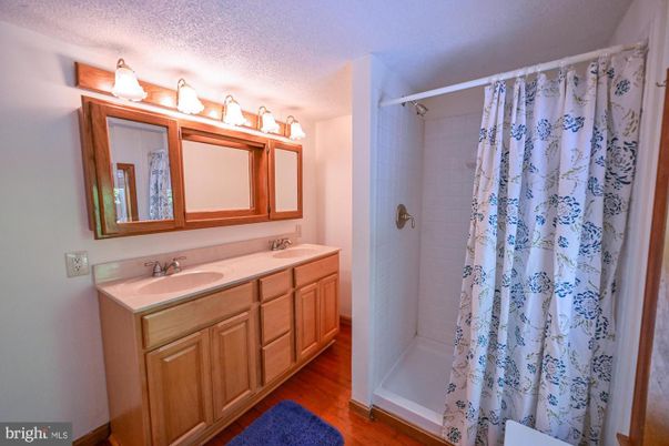 Bathroom, Dual Sink Vanities, Interior, Wood Texture Flooring