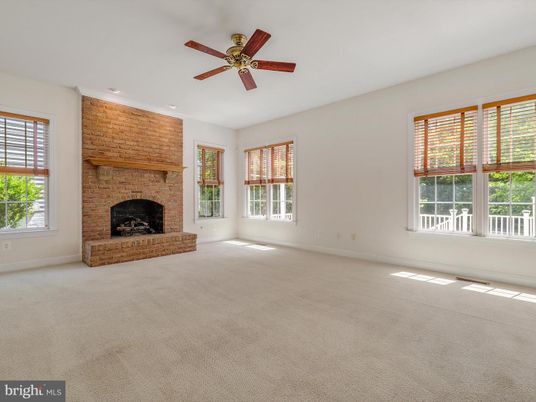 Empty room, Fireplace, Interior, Stone Walls