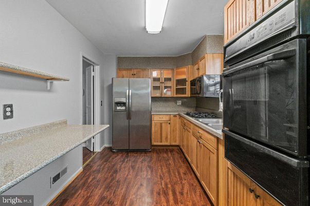Interior, Kitchen, Wood Texture Flooring