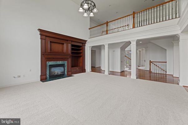 Chandelier, Fireplace, Interior, Recessed Lighting, Wood Texture Flooring