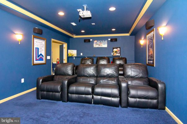 Home Theatre Room, Interior, Recessed Lighting, Theatre Room