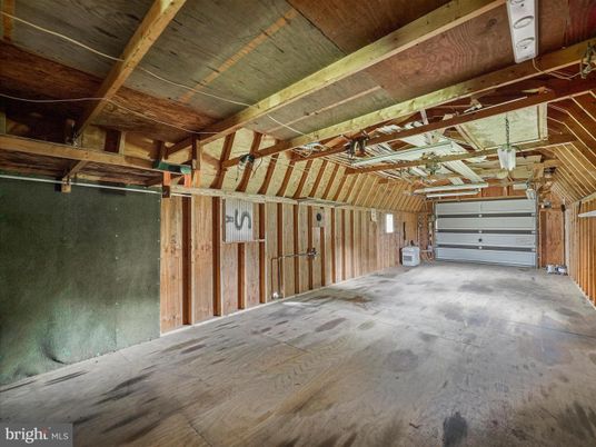 Garage, Interior, Wooden Beams, Wooden Ceilings, Wooden Walls