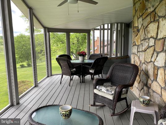 Interior, Stone Walls, Sun Room