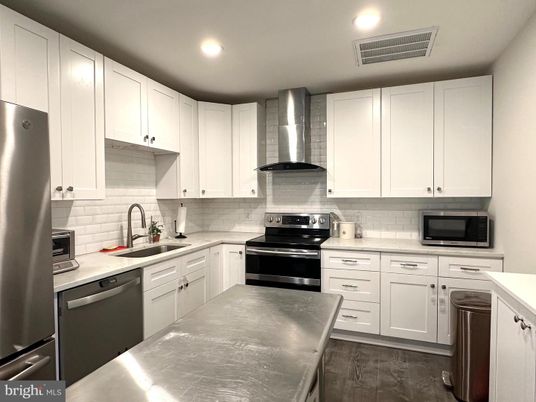 Interior, Kitchen, Recessed Lighting, Stainless Steel Appliances