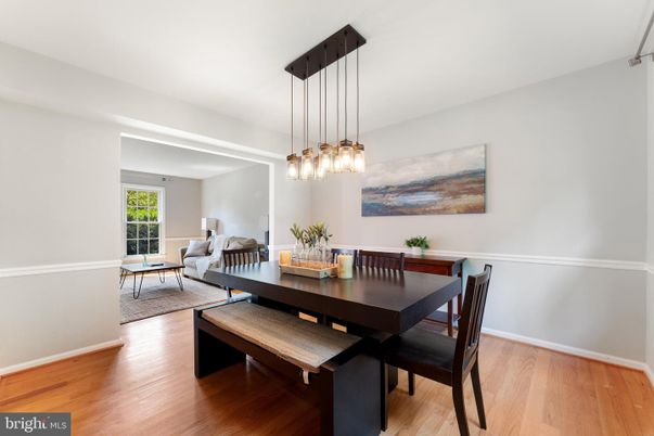 Dining room, Interior, Living room, Pendant Lights, Wood Texture Flooring
