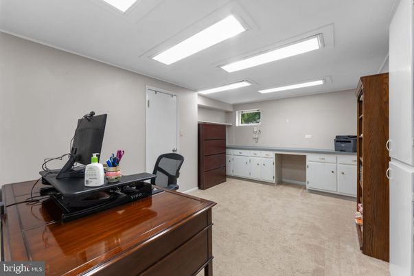 Home Office, Interior, Recessed Lighting