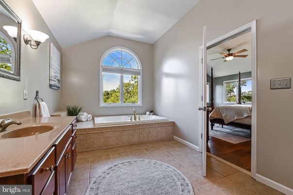 Bathroom, Dual Sink Vanities, Interior, Wood Texture Flooring