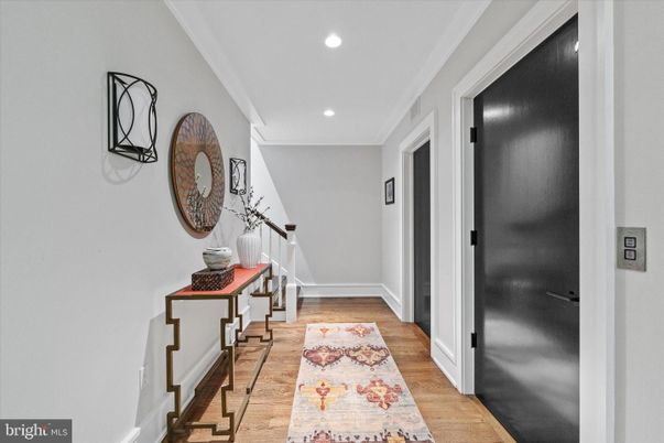 Elevator, Interior, Recessed Lighting, Wood Texture Flooring