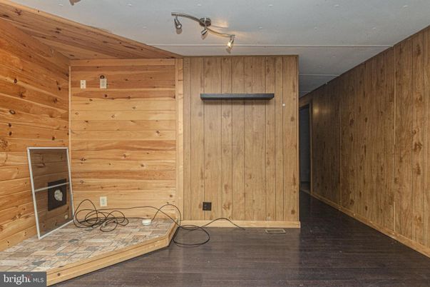 Empty room, Interior, Wood Texture Flooring, Wooden Walls