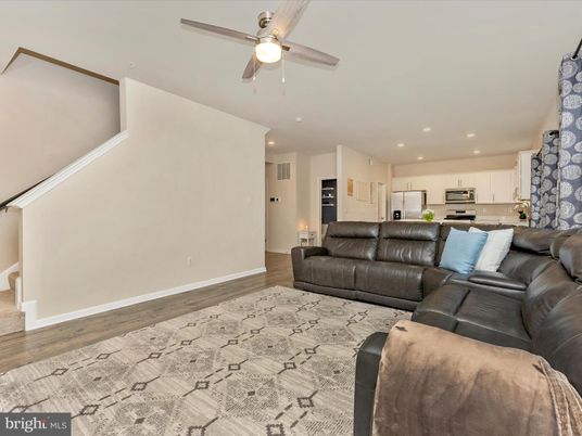 Interior, Kitchen, Living room, Recessed Lighting, Stainless Steel Appliances, Wood Texture Flooring