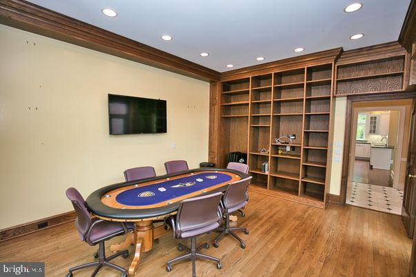 Game Room, Interior, Recessed Lighting, Wood Texture Flooring