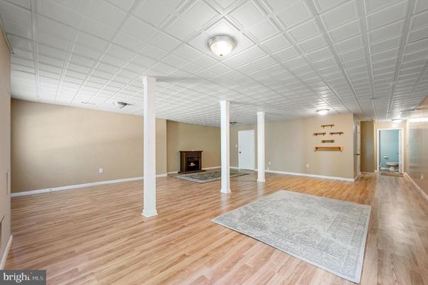 Empty room, Fireplace, Interior, Wood Texture Flooring