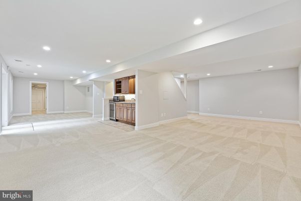 Empty room, Interior, Kitchen, Recessed Lighting