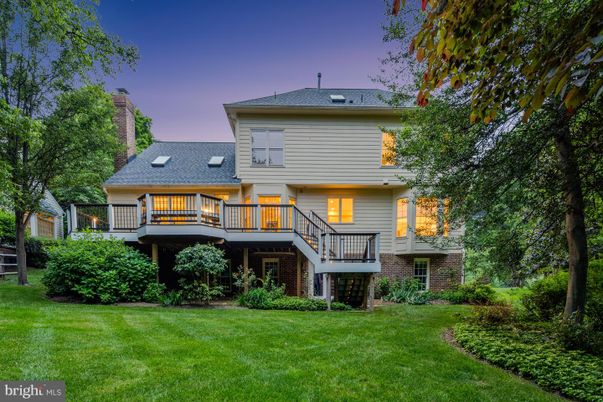 Backyard, Exterior, Facade, Brick Facade, American Foursquare