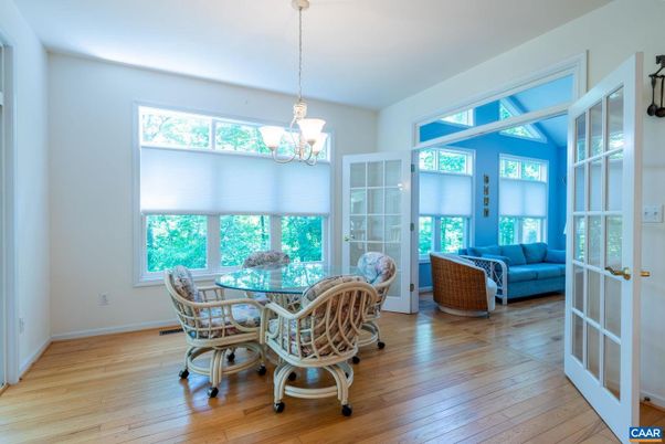 Chandelier, Dining room, Interior, Pendant Lights, Wood Texture Flooring