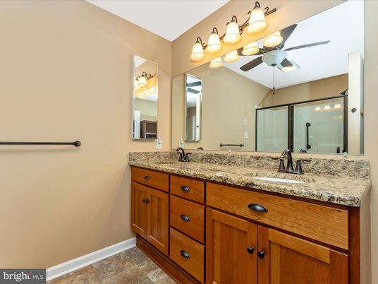 Bathroom, Dual Sink Vanities, Glass Shower, Interior