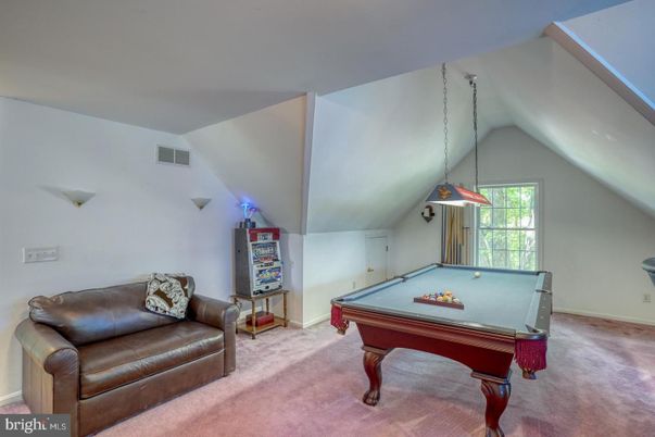 Billiard Table, Game Room, Interior, Pendant Lights