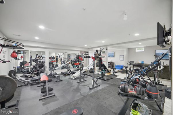 Fitness Equipment, Gym, Interior, Recessed Lighting