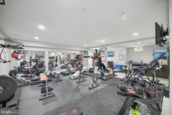 Fitness Equipment, Gym, Interior, Recessed Lighting