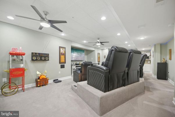 Home Theatre Room, Interior, Recessed Lighting, Theatre Room