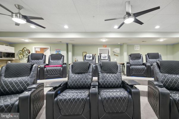 Home Theatre Room, Interior, Recessed Lighting, Theatre Room