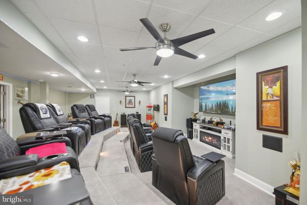 Home Theatre Room, Interior, Recessed Lighting, Theatre Room