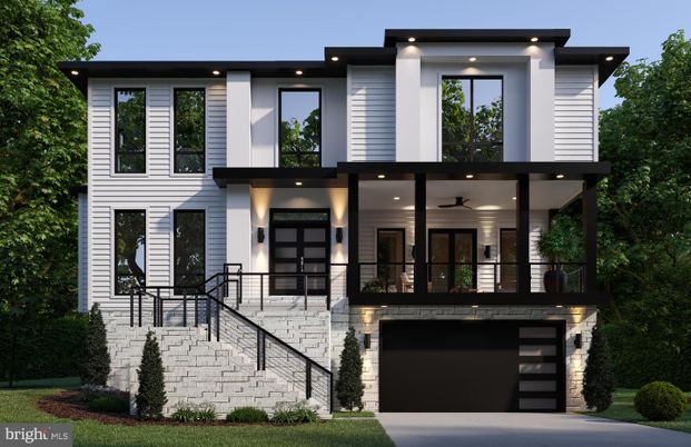 Attached, Exterior, Facade, Modern
