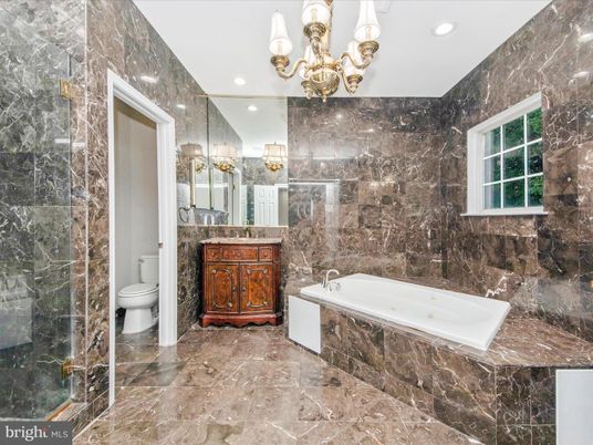 Bathroom, Chandelier, Interior, Recessed Lighting
