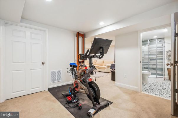 Bathroom, Fitness Equipment, Interior, Recessed Lighting