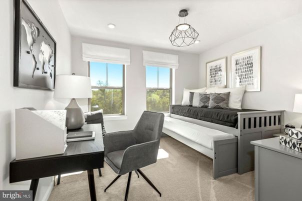 Home Office, Interior, Recessed Lighting
