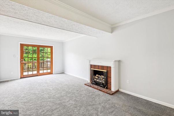Empty room, Fireplace, Interior