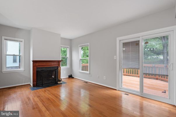 Empty room, Fireplace, Interior, Wood Texture Flooring