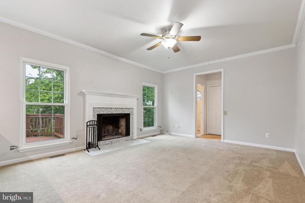 Empty room, Fireplace, Interior