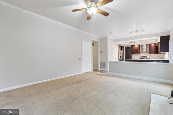 Empty room, Interior, Kitchen, Stainless Steel Appliances
