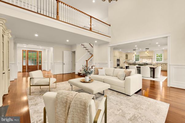 Interior, Kitchen, Living room, Recessed Lighting, Wood Texture Flooring