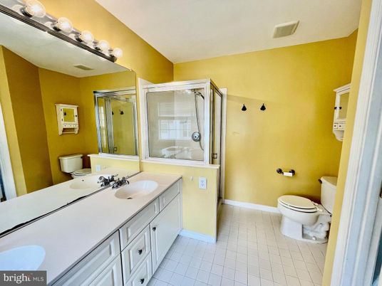 Bathroom, Dual Sink Vanities, Glass Shower, Interior