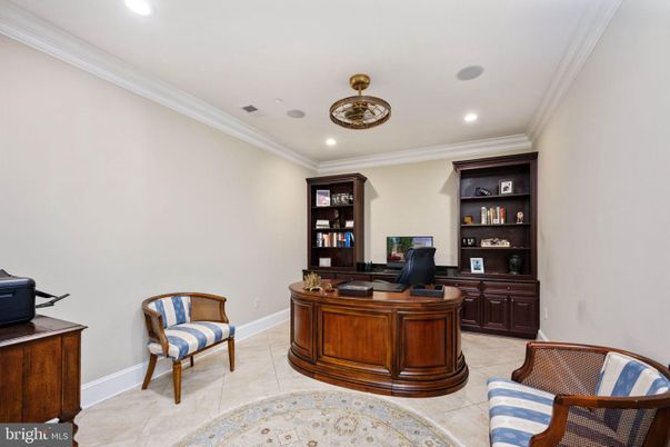 Home Office, Interior, Recessed Lighting