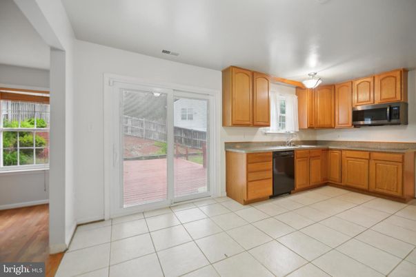 Interior, Kitchen, Wood Texture Flooring