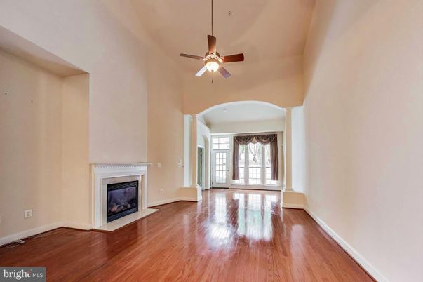 Empty room, Fireplace, Interior, Wood Texture Flooring