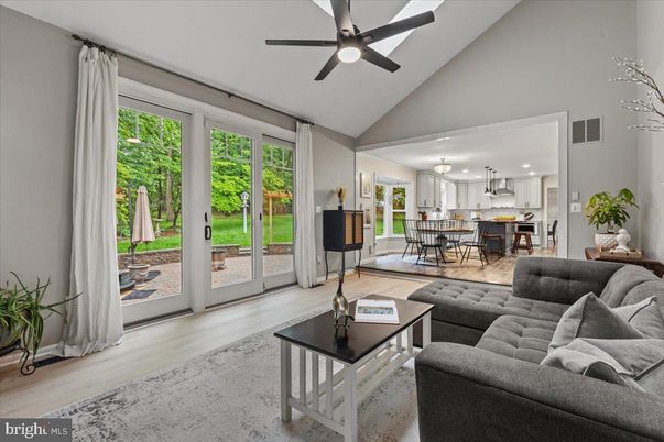 Dining room, Interior, Kitchen, Living room, Pendant Lights, Recessed Lighting, Wood Texture Flooring