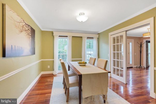 Dining room, Interior, Wood Texture Flooring
