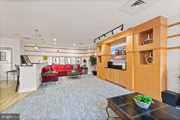 Interior, Living room, Pendant Lights, Recessed Lighting, Wood Texture Flooring